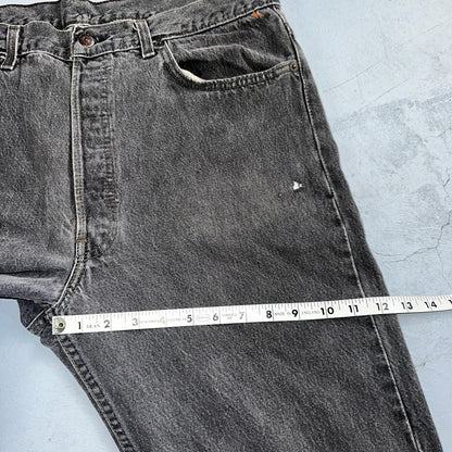 Levis 501 Vintage 90s USA XX Straight Leg Jeans Gray Light Wash 38x30 Act 36x29