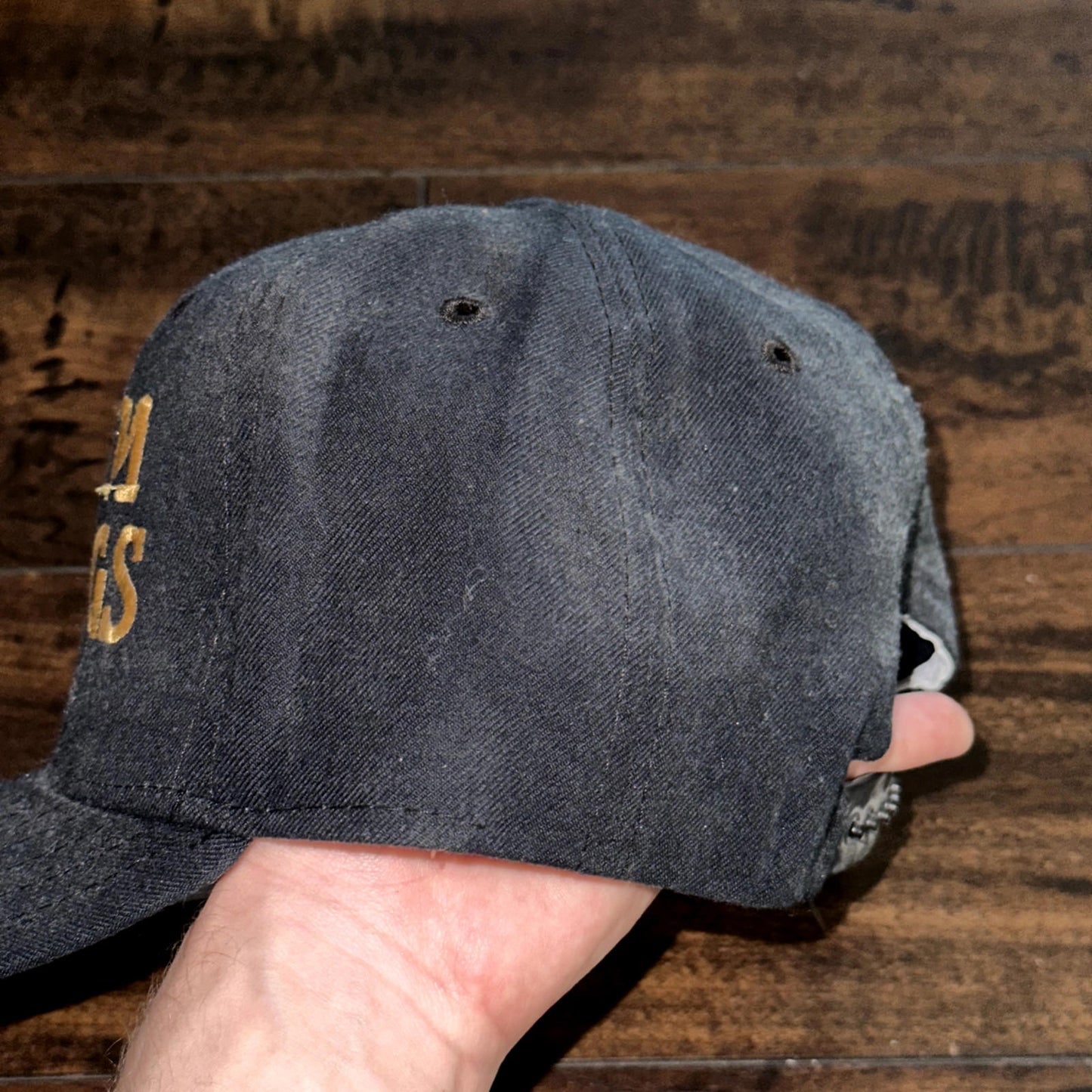 Team Dawgs Vintage Hat Cap Snapback Dogs Funny USA Black New Era Humor Friends