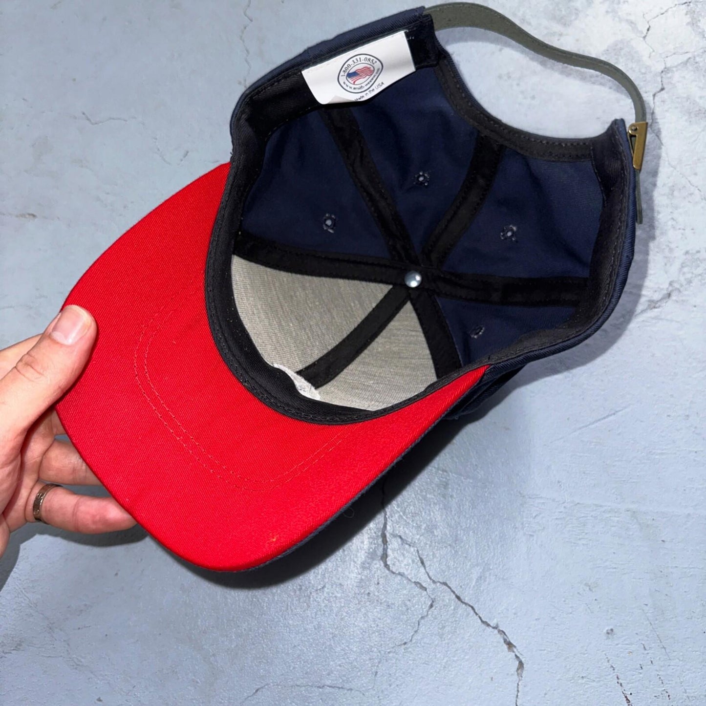 Smith & Wesson Hat Cap VTG Blue One Size Casual Cotton Dad Gun Pistol USA