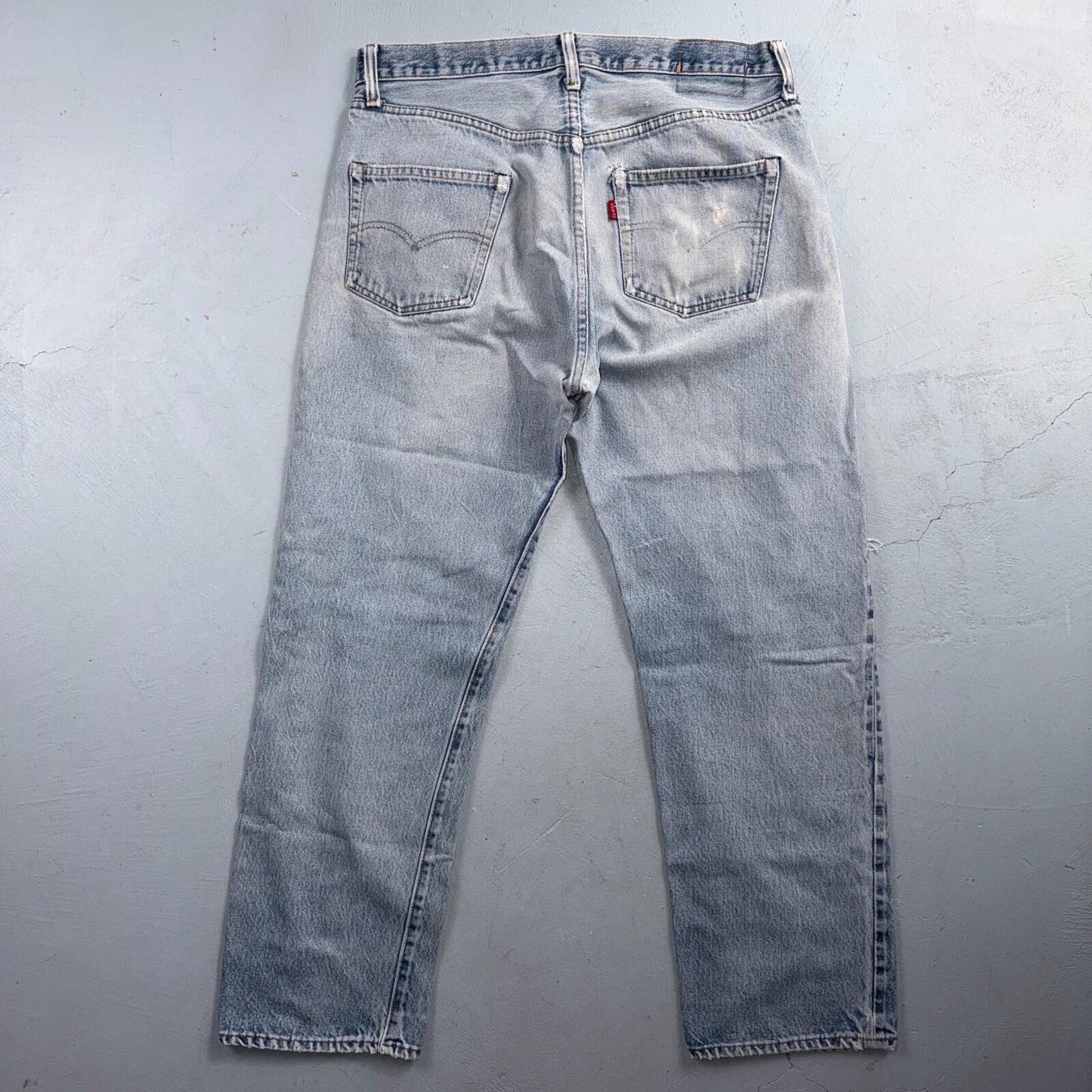 Levis 501 Vintage 80s Redline Selvedge USA XX Jeans Light Wash 36X30 Act 33X28