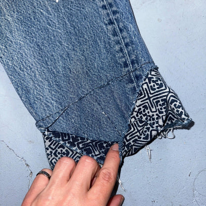 Levis 501 Vintage 80s USA XX Straight Leg Jeans Blue Light Wash 32x33 Act 29x27