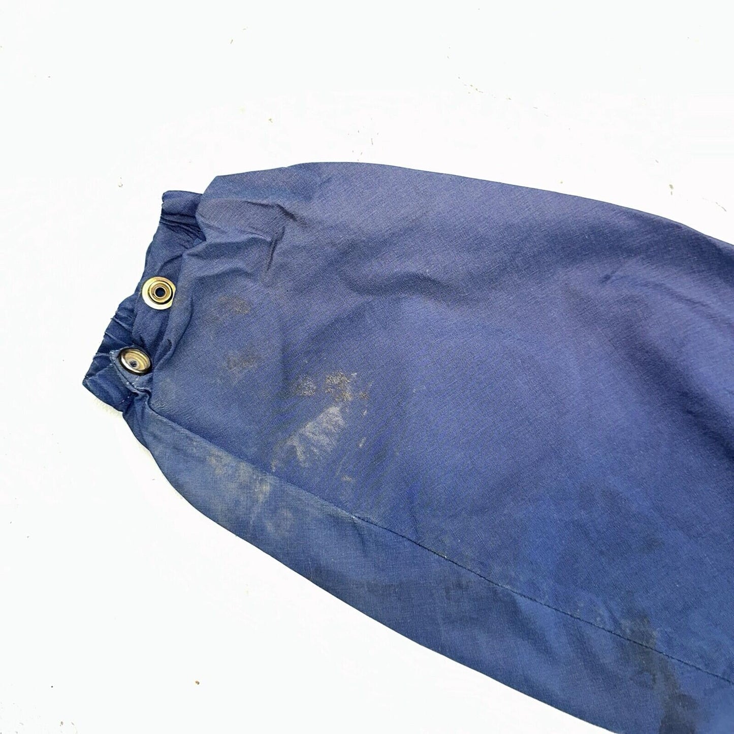Eddie Bauer VTG Hooded Barn Jacket S Blue Cotton Chore Coat Track Hiking 90s