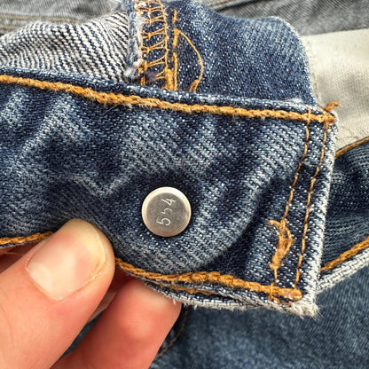 Levis 517 Vintage 90s USA Orange Tab Bootcut Flare Blue Jeans 38x32 Act 35x30