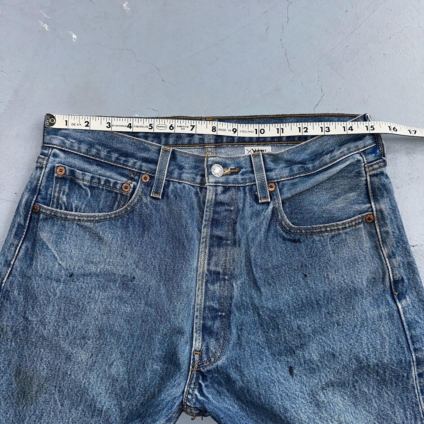 Levis 501 Vintage 90s XX Straight Leg Jeans Y2K Light Wash 33x34 Act 30x30