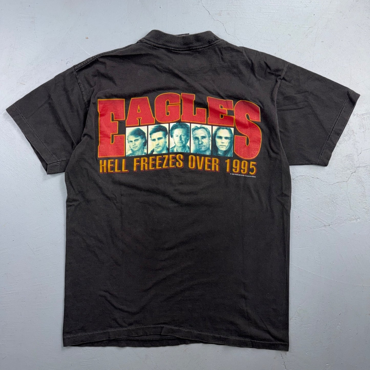 The Eagles Hotel California Album Promo VTG T Shirt 1995 Band Concert Rock Music