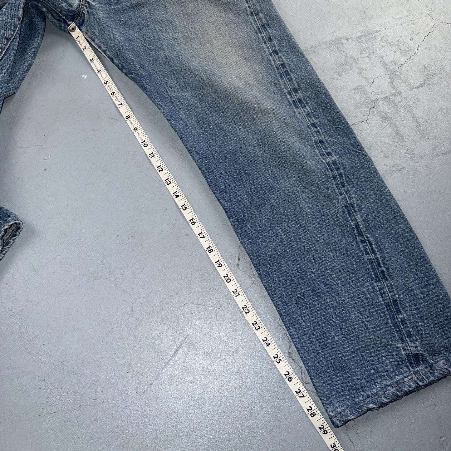 Levis 501 Vintage 80s Redline Selvedge USA XX Jeans Light Wash 38x40 Act 36x29