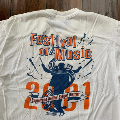 Music Festival 2001 Y2K Vintage T Shirt Jazz Rock Punk Capistrano California