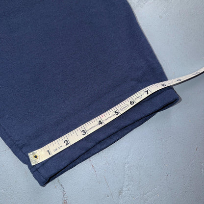 90s Vintage Champion Sweatpants Navy Blue Flat Cuffs Large Capri Cut