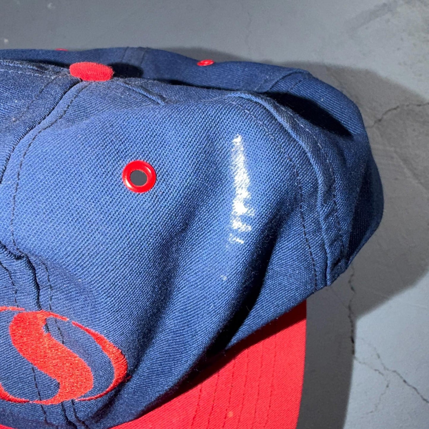 VTG Safeway USA Hat Baseball Cap Snapback Mulitcolor Blue Red Sports Worker 90s