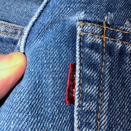 Levis 501 VTG 70s SS Redline Selvedge Jeans XX Med Wash 29x30 Act 27x28