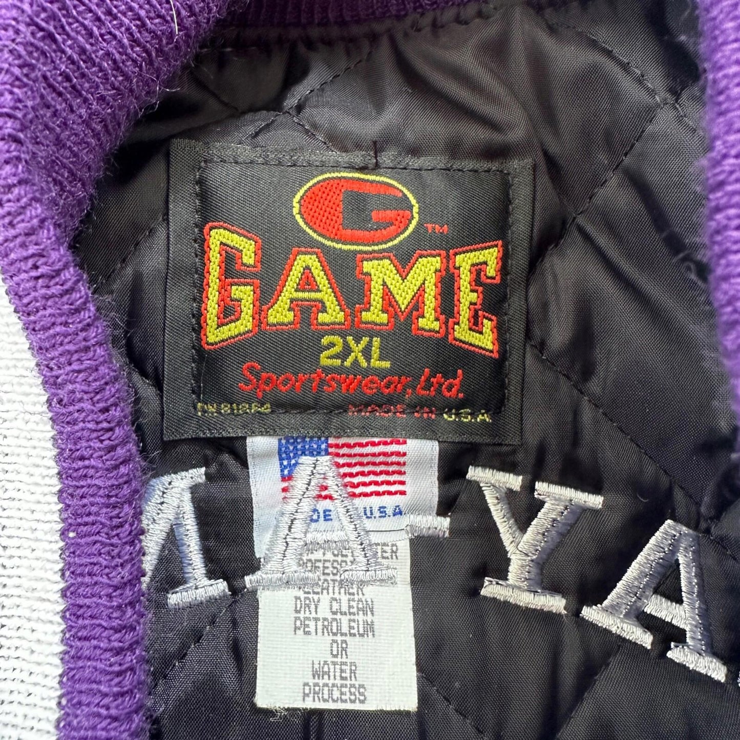 VTG Stray Angels Varsity Leather Letterman 70s Jacket XL Portland Cars Racing