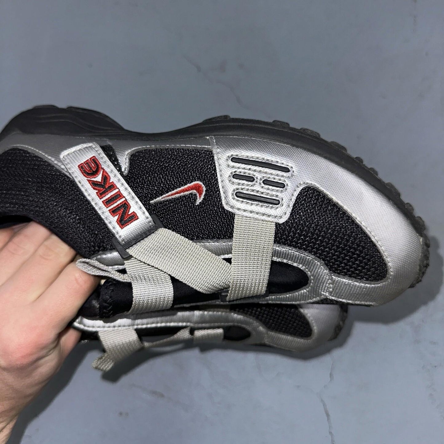 Nike Size 10 VTG 171105-061 Contagious Women's Cycling Shoes Silver 1998 90s