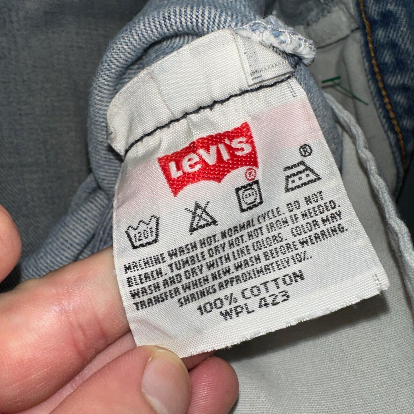 Levis 501 Vintage Y2K XX Straight Leg Jeans 33x36 Light Wash 2000s Act 31x31