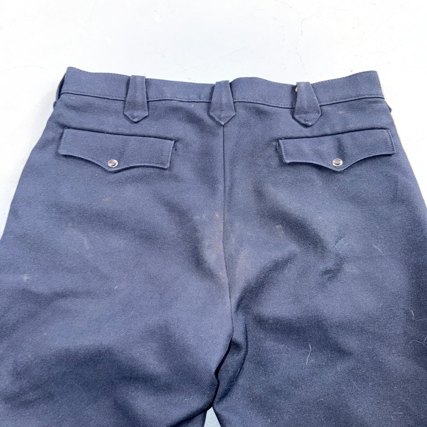 VTG 70s US West Navy Western Cowboy 33x30 Poly Rodeo Formal Slacks Pants Talon