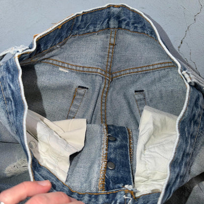 Levis 501 Vintage 80s Redline Selvedge USA XX Jeans Light Wash 31x36 Act 28x30