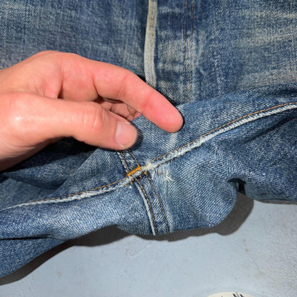Levis 501 Vintage 70s SS Redline Selvedge USA XX Jeans Med Wash 35x40 Act 32x34