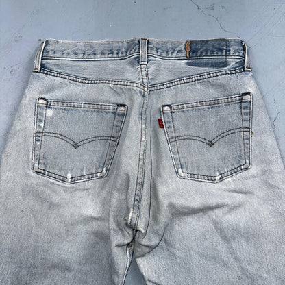 Levis 501 Vintage 80s Redline Selvedge USA XX Jeans Light Wash 66 Act 28x31