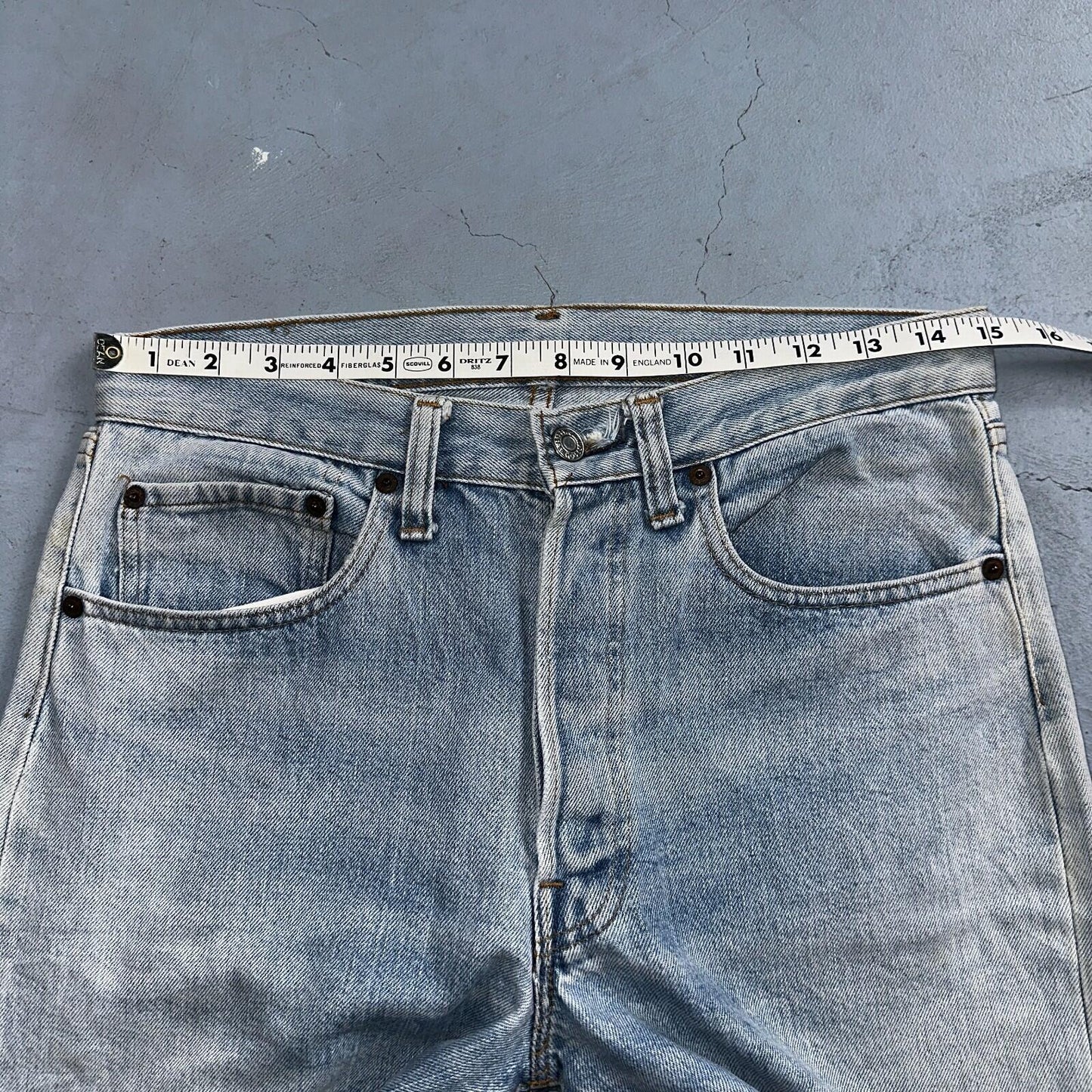 Levis 501 Vintage 80s Redline Selvedge USA XX Jeans Light Wash 1980s Act 30x29