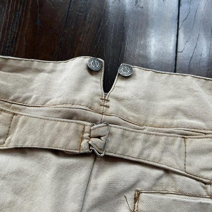 VTG Mens Frontier Maker USA Outdoor Pants Buckleback Cowboy 40 Tan Western