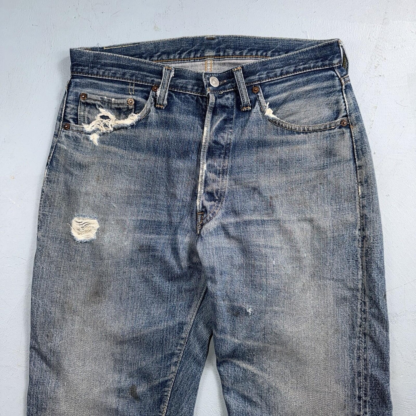 Levis 501 Big E Vintage 60s Redline Selvedge USA XX 1960s Jeans 66 Act 31x30