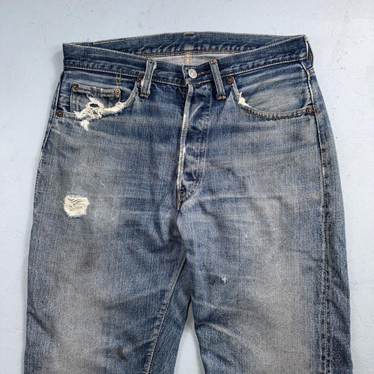 Levis 501 Big E Vintage 60s Redline Selvedge USA XX 1960s Jeans 66 Act 31x30