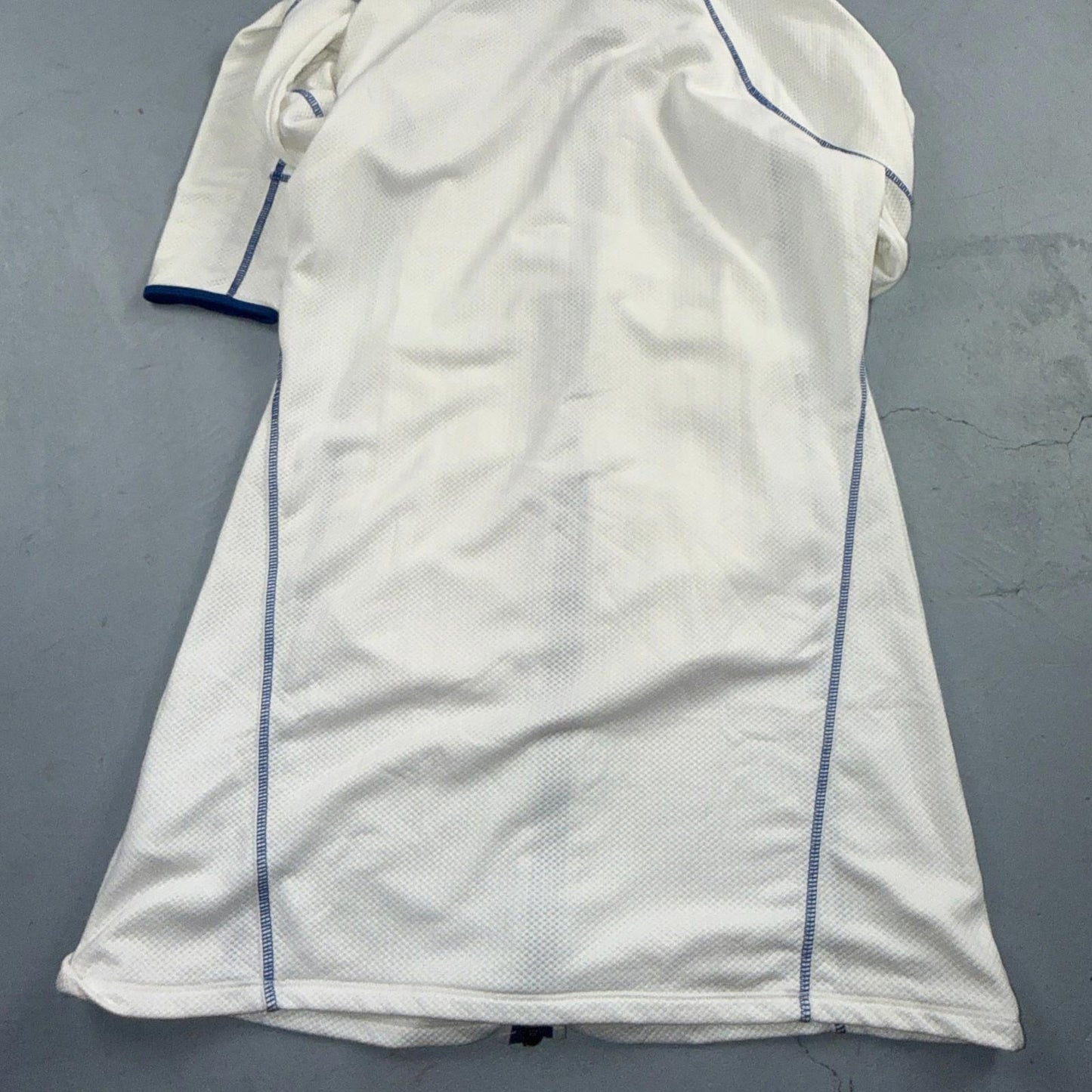 Nike VTG Hoodie Jacket Women’s White Blue Size Medium Full Zip Hooded Logo