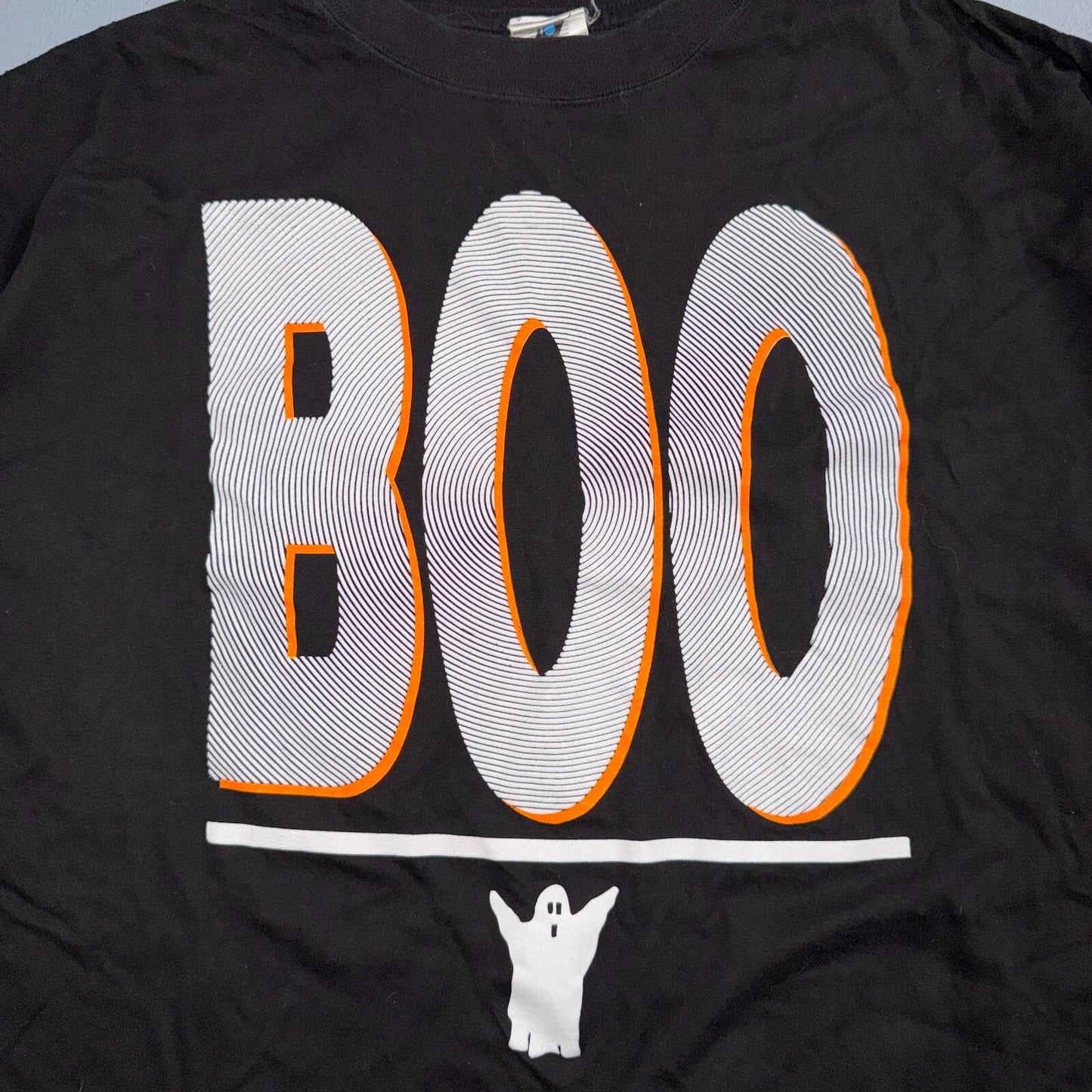 Halloween BOO VTG T Shirt Y2K Glow In Dark Text Spooky Ghost Cute Costume
