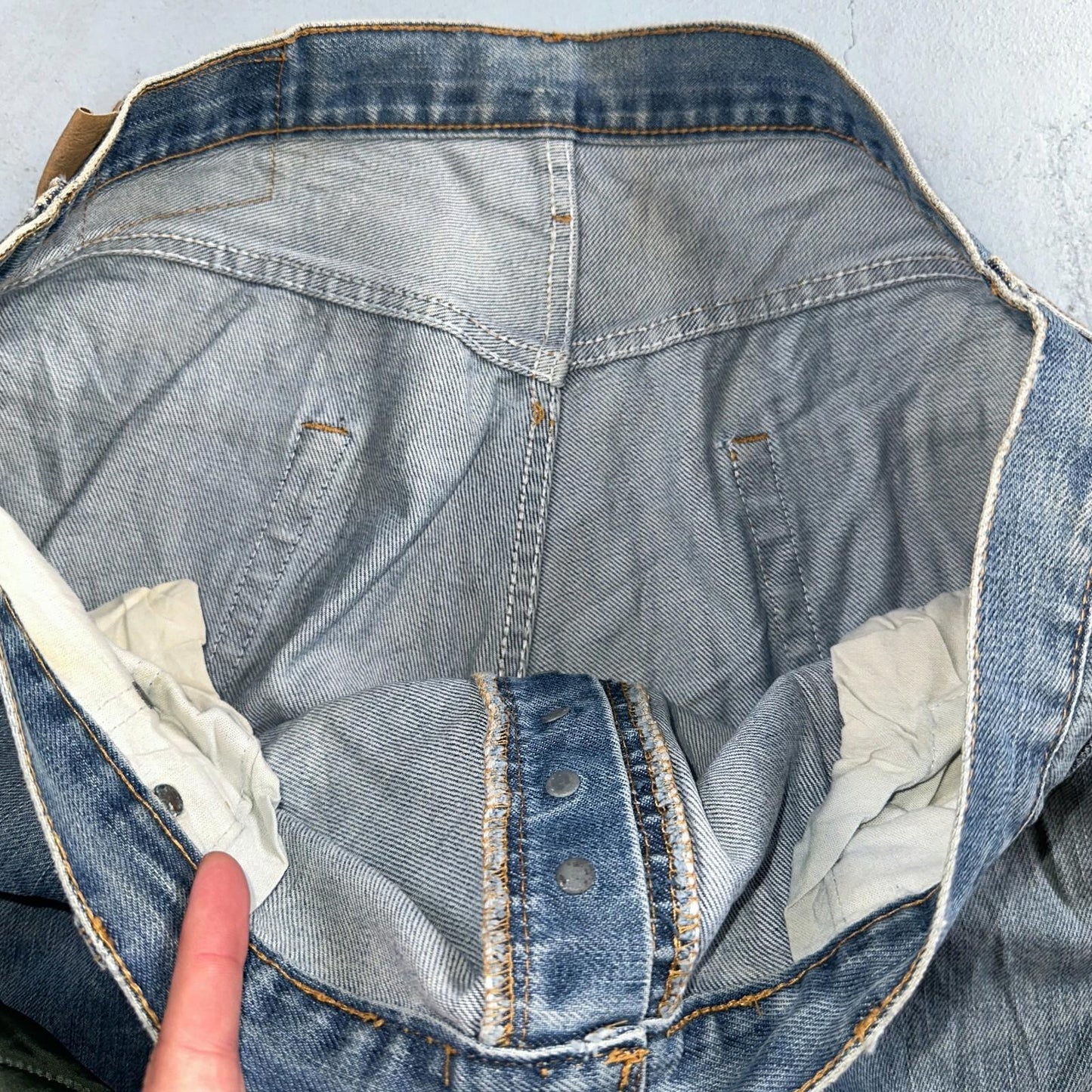 Levis 501 Y2K XX Straight Leg Jeans Blue VTG Med Wash 38x36 Act 38x32