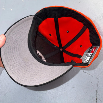 Nike OSU Oregon Beavers Fitted Hat Cap Vintage True Fabric Mens 7 1/8 Orange