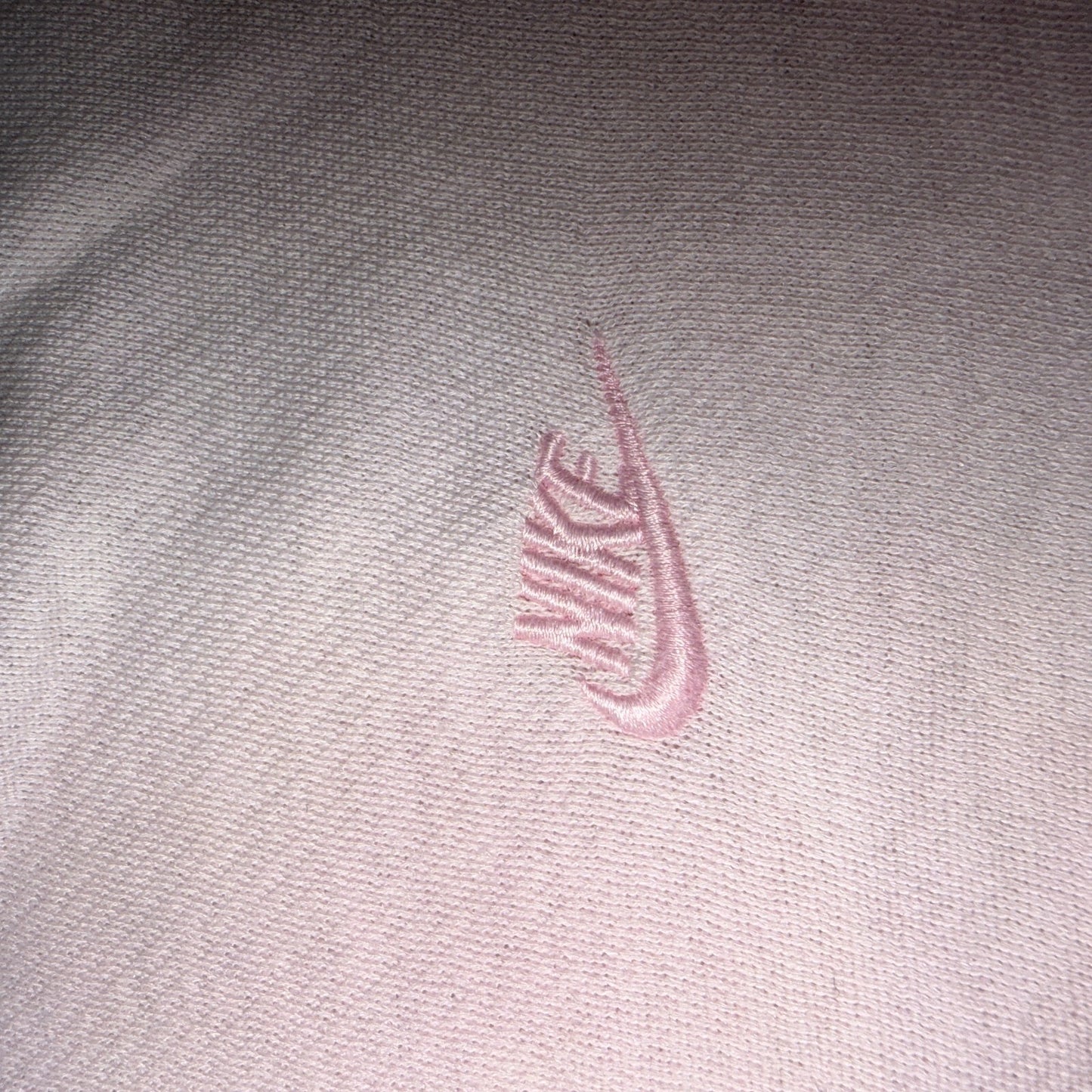 Vintage 90s Nike Mini Swoosh Embroidered Crewneck Sweatshirt Pink L Gray Tag