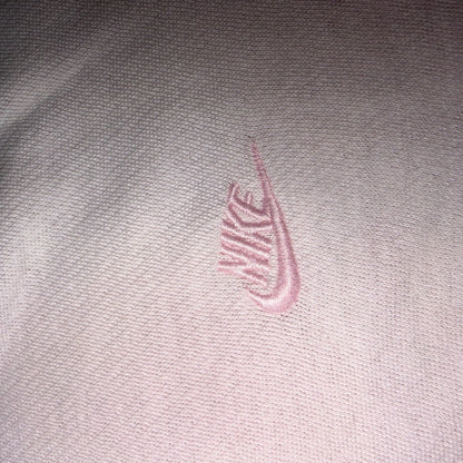 Vintage 90s Nike Mini Swoosh Embroidered Crewneck Sweatshirt Pink L Gray Tag