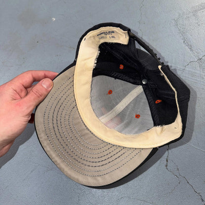 GC Black VTG Hat Baseball Cap Snapback Greenville Illinois Sports Pro Line 80s