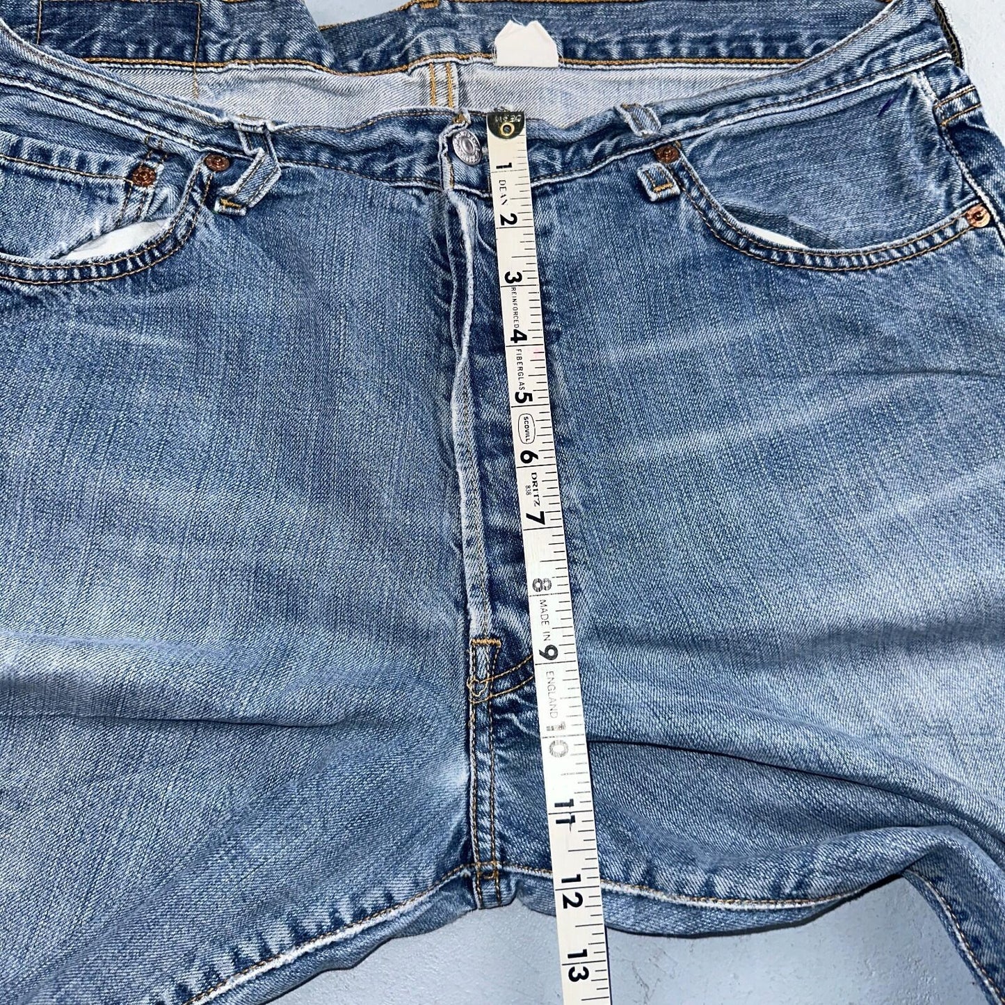 Levis 501 Vintage Y2K 90s XX Straight Leg Jeans Blue Light Wash 36x32 Act 35x31