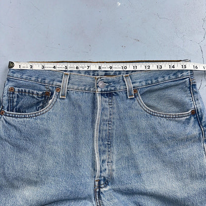 Levis 501 Vintage 90s Mexico Straight Leg Jeans 34x34 Y2K Light Wash Act 31x30