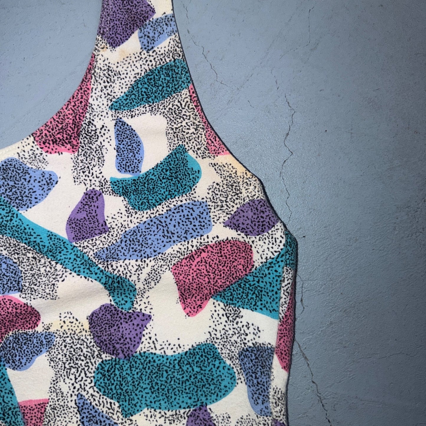 VTG 80s 90s The Body Co Leotard Biketard Women's M Soda Beach Summer Swim Suit