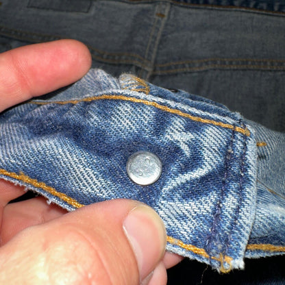 Levis 501 Vintage 90s USA XX Straight Leg Jeans Blue Light Wash 60x30 Act 56x27