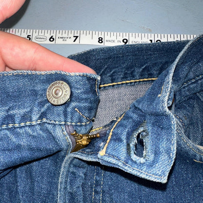 Levis 701 Big E Vintage 50s Redline Hidden Rivets USA 1950s Jeans 501 Act 26x29
