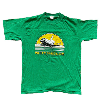 White Sands New Mexico Desert Vintage T Shirt 80s 1982 Space Shuttle Military