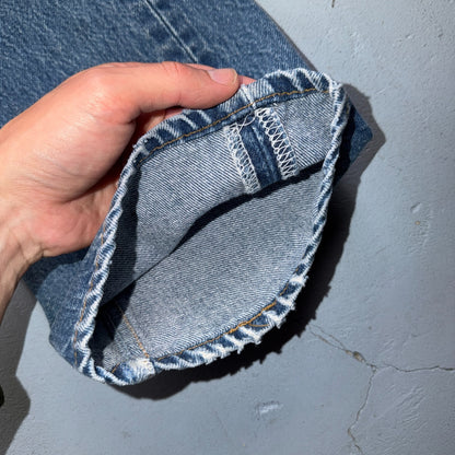 Levis 501 Vintage 90s USA XX Straight Leg Jeans Blue Light Wash 34x33 Act 31x29