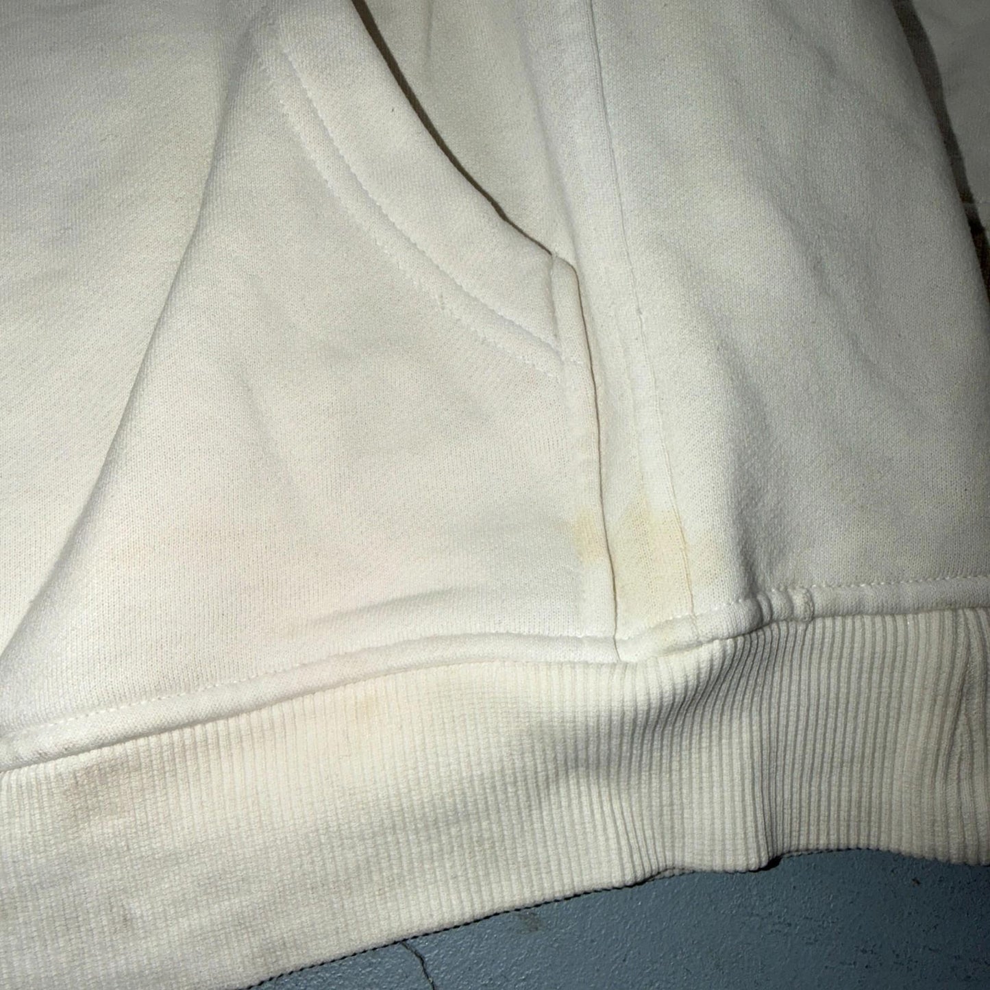 VTG Southpole Hoodie Mens M White Urban Streetwear Drawstring Spell Out Y2K