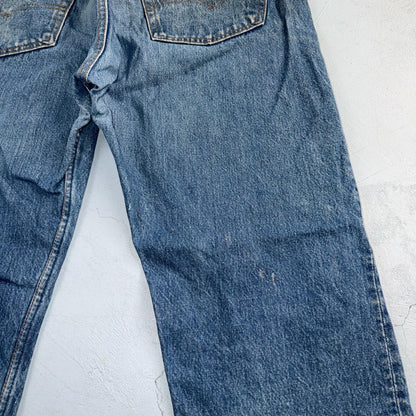 Levis 501 Vintage 80s USA XX Straight Leg Jeans Blue Med Wash 42x32 Act 38x28