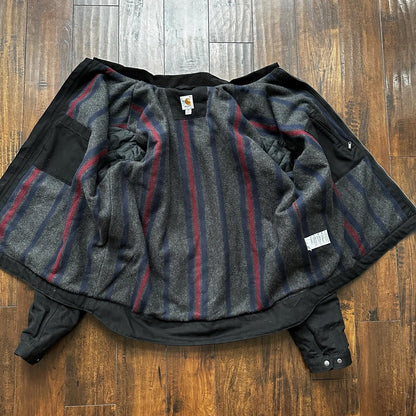 Carhartt Duck Detroit Jacket Men’s Size 3XLT CT103828 Black Hip Hop Rap Work VTG