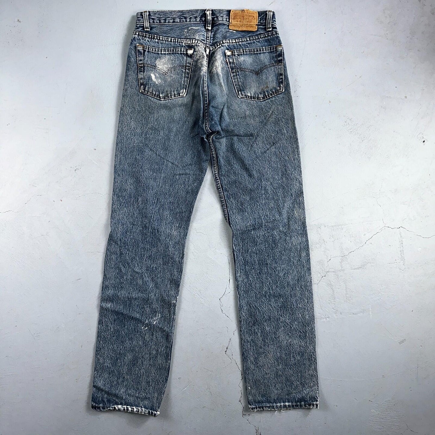 Levis 501 Vintage 80s USA XX Straight Leg Jeans Blue Light Wash 31x34 Act 30x32