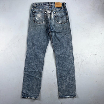 Levis 501 Vintage 80s USA XX Straight Leg Jeans Blue Light Wash 31x34 Act 30x32