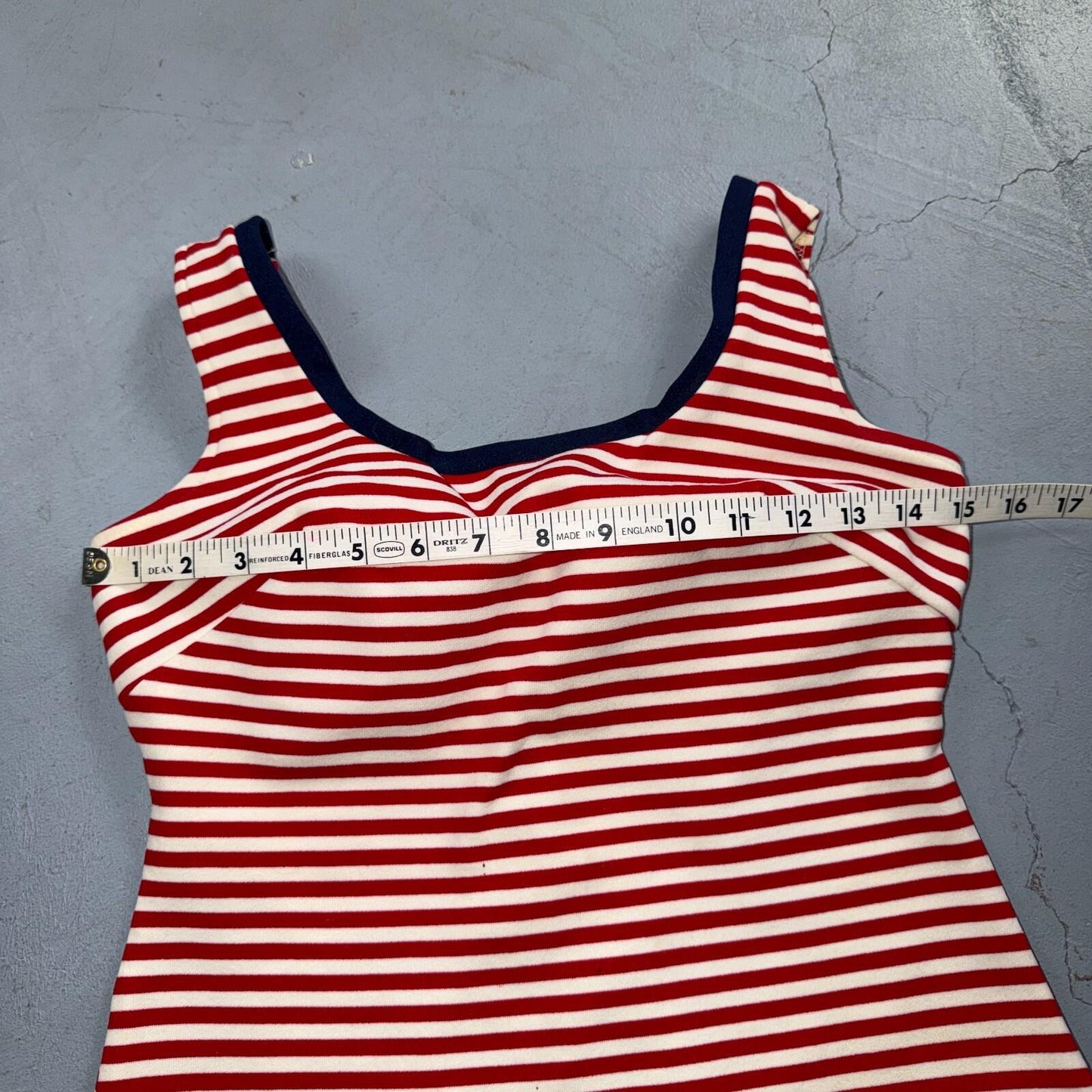 Vintage 1960s Carol Brent Swimsuit Bathing Suit Built In Bra Pin Up MOD 2 Pc