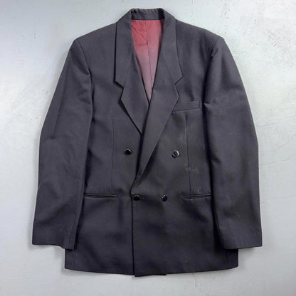 MASCIARELLI MODA DEL MONDO Pure Wool Suit Double Breast Jacket Vintage 80s