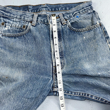 Levis 501 Vintage 80s USA XX Straight Leg Jeans Blue Light Wash 31x34 Act 30x32