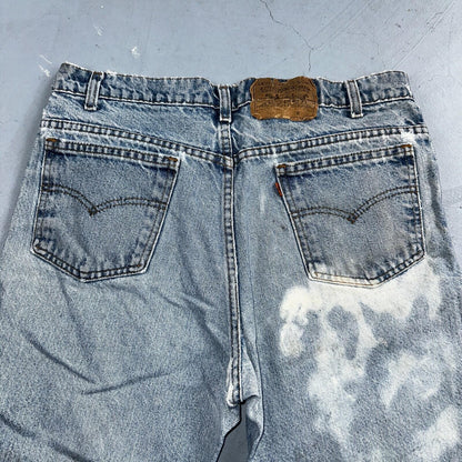 Levis 517 Vintage 90s USA Orange Tab Bootcut Flare Blue Worn Jeans Act 33x31