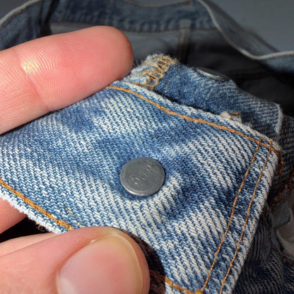 Levis 501 Vintage 80s Redline Selvedge USA XX Jeans Light Wash 36x36 Act 34x29