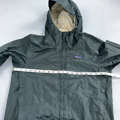 Patagonia Torrentshell Jacket Mens S Green H2No Hooded Hiking Outdoor Shell